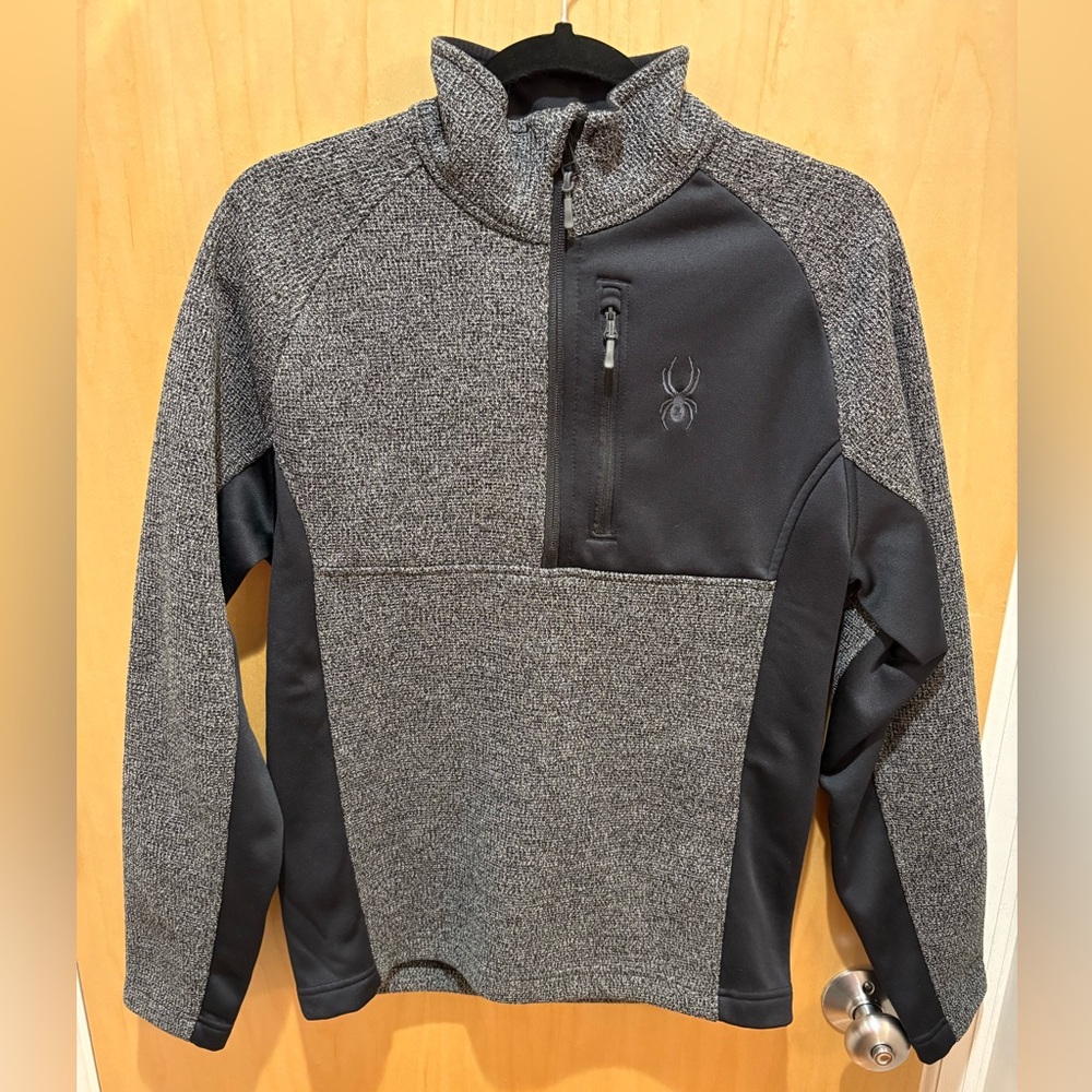 Spyder Black Half Zip Jacket 🕷️